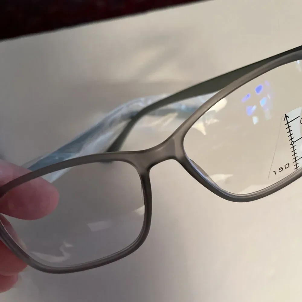 3 Stylish TR90 Lightweight +1.5 Progressive Reading Glasses  - Anti-Blue Light